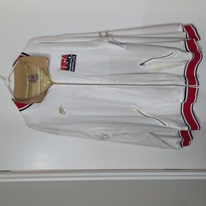Vintage 1992 Nike DREAM TEAM White and Gold Men's Bomber Jacket